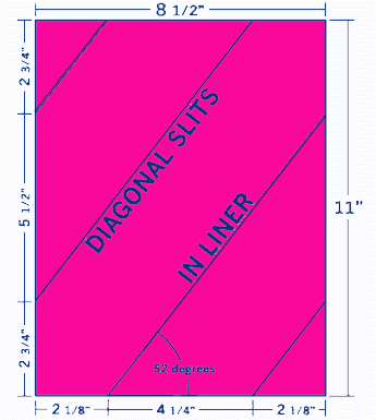 8.5" X 11" Laser/Inkjet Label-1 Per Sheet, 100 Sheets Per Pack, Fluorescent Pink, Permanent