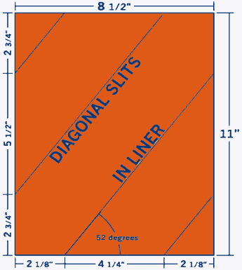 8.5" X 11" Laser/Inkjet Label-1 Per Sheet, 100 Sheets Per Pack, Fluorescent Orange, Permanent