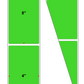 Fanfolded - 4 X 8 Premium Paper Thermal Transfer Label - Fluorescent Green 802 - Permanent