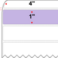 4 X 1 Premium Paper Thermal Transfer Label - Perforated - PMS 2635 Lavender/Light Purple 2635 - 4" Roll - Permanent