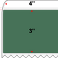 4 X 3 Premium Paper Thermal Transfer Label - Perforated - PMS 349 Forest Green 349 - 4" Roll - Permanent