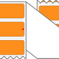 Fanfolded - 4 X 1 Premium Paper Direct Thermal Label - PMS 1495 Orange/Peach 1495 - Permanent