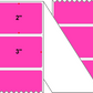 Fanfolded - 3 X 2 Premium Paper Thermal Transfer Label - Fluorescent Pink 806 - Permanent