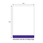 4 X 6.5 Premium Paper Thermal Transfer Label - Perforated - Violet Pantone Violet - 8" Roll - Permanent