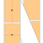 Fanfolded - 4 X 6 Premium Paper Thermal Transfer Label - Pastel Orange 148 - Permanent