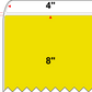 4 X 8 Premium Paper Thermal Transfer Label - Perforated - PMS 3955 Yellow/Green 3955 - 4" Roll - Permanent