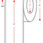 1 X 3 Premium Paper Direct Thermal Label - Perforated - White - 4" Roll - Permanent