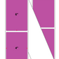 Fanfolded - 4 X 6 Premium Paper Direct Thermal Label - PMS 247 Dark Purple 247 - Permanent
