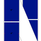 Fanfolded - 4 X 6 Premium Paper Thermal Transfer Label - PMS Reflex Blue Reflex Blue - Permanent