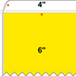 4 X 6 Premium Paper Thermal Transfer Label - Perforated - Fluorescent Yellow 803 - 4" Roll - Permanent