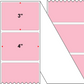 Fanfolded - 4 X 3 Premium Paper Thermal Transfer Label - PMS 182 Pink 182 - Permanent