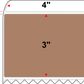 4 X 3 Premium Paper Thermal Transfer Label - Perforated - PMS 479 Brown 479 - 4" Roll - Permanent