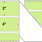 Fanfolded - 4 X 2 Premium Paper Direct Thermal Label - PMS 372 Light Yellow/Green 372 - Permanent