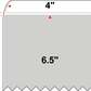 4 X 6.5 Premium Paper Direct Thermal Label - Perforated - PMS Cool Gray 2 Cool Gray 2 - 8" Roll - Permanent