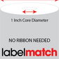 4 X 8 Premium Paper Direct Thermal Label - Perforated - PMS 187 Dark Red 187 - 4" Roll - Permanent