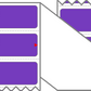 Fanfolded - 4 X 1 Premium Paper Thermal Transfer Label - PMS 266 Violet 266 - Permanent