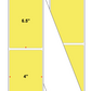 Fanfolded - 4 X 6.5 Premium Paper Direct Thermal Label - PMS 100 Light Yellow 100 - Permanent