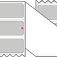 Fanfolded - 4 X 1 Premium Paper Thermal Transfer Label - PMS Cool Gray (Light) Gray Light - Permanent