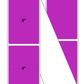 Fanfolded - 4 X 6 Premium Paper Thermal Transfer Label - Pantone Purple Pantone Purple - Permanent