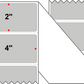 Fanfolded - 4 X 2 Premium Paper Thermal Transfer Label - PMS Cool Gray (Light) Gray Light - Permanent