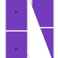 Fanfolded - 3 X 5 Premium Paper Direct Thermal Label - PMS 266 Violet 266 - Permanent