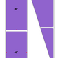 Fanfolded - 4 X 8 Premium Paper Direct Thermal Label - PMS 265 Medium Violet 265 - Permanent