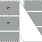 Fanfolded - 3 X 2 Premium Paper Direct Thermal Label - PMS 422 Gray (Medium) 422 - Permanent