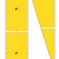 Fanfolded - 4 X 8 Premium Paper Thermal Transfer Label - PMS 115 Yellow/Orange 115 - Permanent