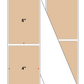 Fanfolded - 4 X 6 Premium Paper Thermal Transfer Label - PMS 726 Brown 726 - Permanent