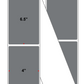 Fanfolded - 4 X 6.5 Premium Paper Thermal Transfer Label - PMS Cool Gray 9 (Very Dark) Gray 9 - Permanent