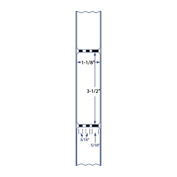 Dymo Compatible - 1.125 X 3.5 Premium Paper Direct Thermal LabelWhite - Permanent
