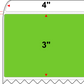 4 X 3 Premium Paper Thermal Transfer Label - Perforated - PMS 375 Yellow/Green 375 - 4" Roll - Permanent