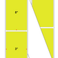 Fanfolded - 3 X 5 Premium Paper Thermal Transfer Label - Fluorescent Chartreuse 809 - Permanent