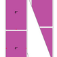 Fanfolded - 3 X 5 Premium Paper Thermal Transfer Label - PMS 247 Dark Purple 247 - Permanent