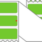 Fanfolded - 4 X 1 Premium Paper Thermal Transfer Label - PMS 375 Yellow/Green 375 - Permanent
