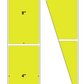 Fanfolded - 4 X 8 Premium Paper Thermal Transfer Label - Fluorescent Chartreuse 809 - Permanent