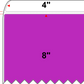 4 X 8 Premium Paper Thermal Transfer Label - Perforated - Pantone Purple Pantone Purple - 4" Roll - Permanent