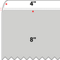 4 X 8 Premium Paper Direct Thermal Label - Perforated - PMS Cool Gray 2 Cool Gray 2 - 4" Roll - Permanent