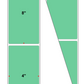 Fanfolded - 4 X 8 Premium Paper Thermal Transfer Label - PMS 345 Green 345 - Permanent