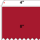 4 X 8 Premium Paper Direct Thermal Label - Perforated - PMS 187 Dark Red 187 - 4" Roll - Permanent