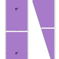 Fanfolded - 4 X 8 Premium Paper Direct Thermal Label - PMS 2577 Light Violet 2577 - Permanent