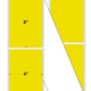 Fanfolded - 4 X 6 Premium Paper Direct Thermal Label - PMS 3955 Yellow/Green 3955 - Permanent