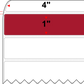 4 X 1 Premium Paper Thermal Transfer Label - Perforated - PMS 187 Dark Red 187 - 4" Roll - Permanent