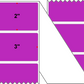 Fanfolded - 3 X 2 Premium Paper Thermal Transfer Label - Pantone Purple Pantone Purple - Permanent