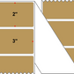Fanfolded - 3 X 2 Premium Paper Thermal Transfer Label - PMS 465 Cardboard Brown 465 - Permanent