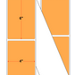 Fanfolded - 4 X 6 Premium Paper Direct Thermal Label - FL Orange 804 - Permanent