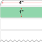 4 X 1 Premium Paper Direct Thermal Label - Perforated - Green 345 - 4" Roll - Permanent