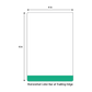 4 X 6.5 Premium Paper Thermal Transfer Label - Perforated - Green Pantone Green - 8" Roll - Permanent