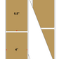 Fanfolded - 4 X 6.5 Premium Paper Thermal Transfer Label - PMS 465 Cardboard Brown 465 - Permanent