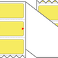 Fanfolded - 4 X 1 Premium Paper Direct Thermal Label - PMS 100 Light Yellow 100 - Permanent